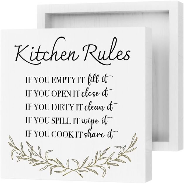 16 DECORATIVE KITCHEN SIGN DECOR IDEAS