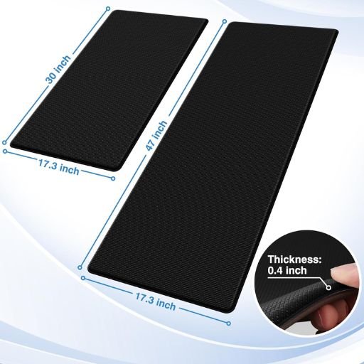 2-Piece Anti-Fatigue Kitchen Mat Set – Non-Slip & Waterproof