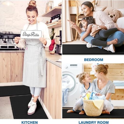 2-Piece Anti-Fatigue Kitchen Mat Set – Non-Slip & Waterproof