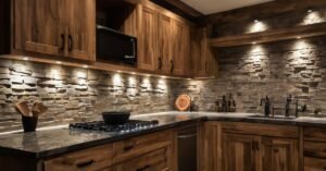 highlight your kitchen backsplash with lighting